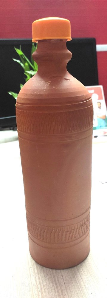 Copper Terracotta Water Bottle, 1000 mL