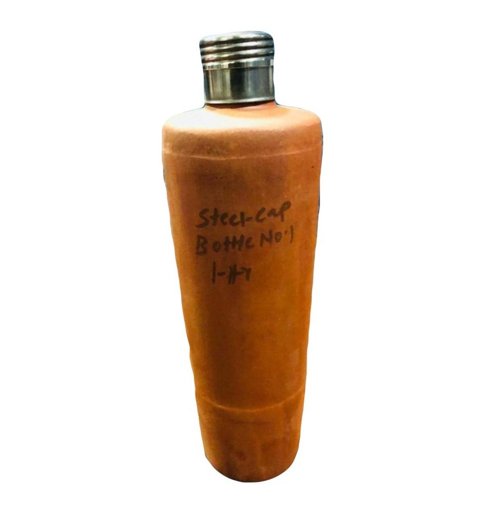 1L Brown Terracotta Water Bottle