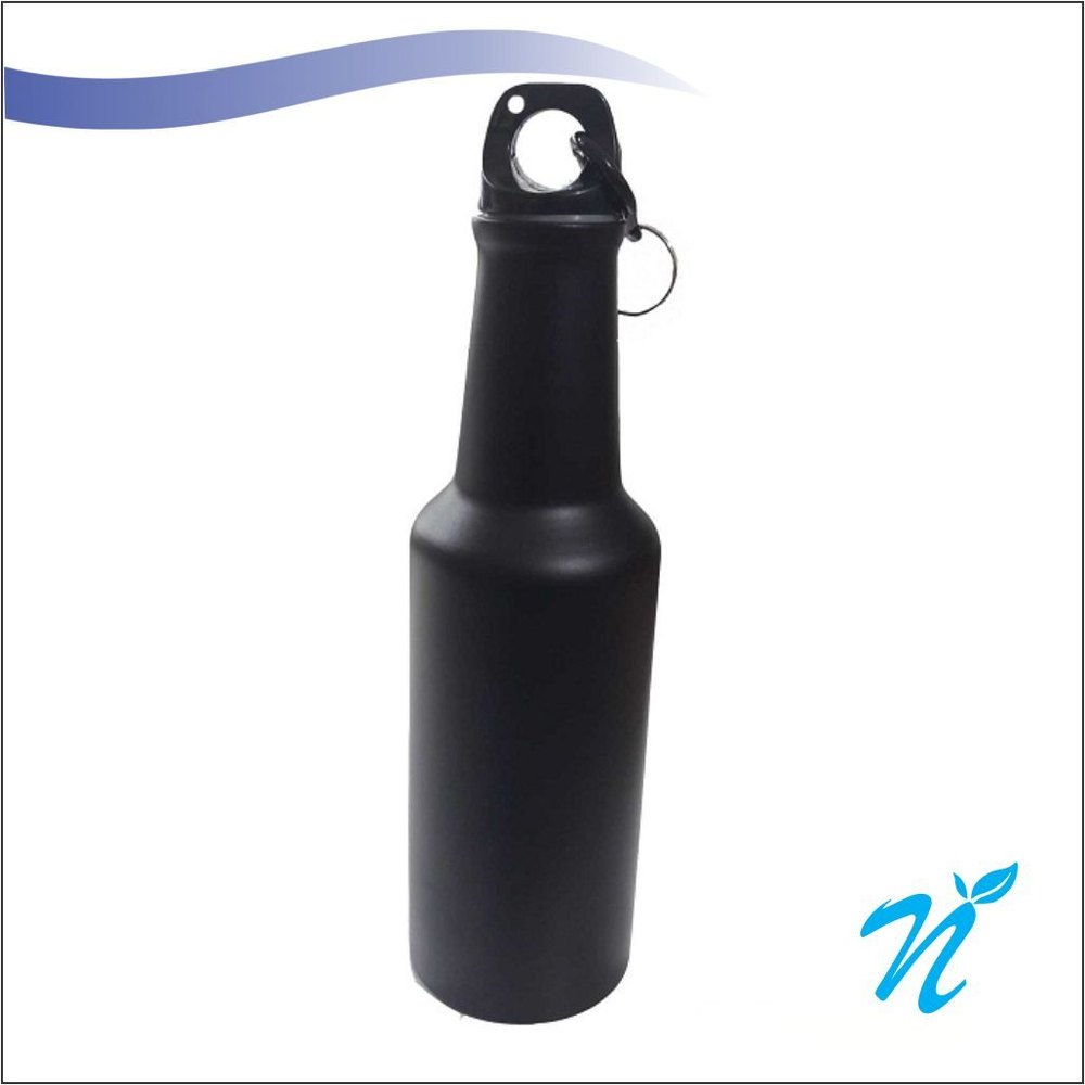 Black Aluminium 500 ml Metal Bottle