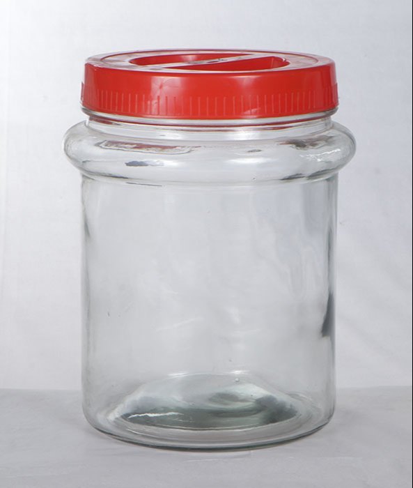 Eagle 5kg Transparent Glass jar, For Bakery