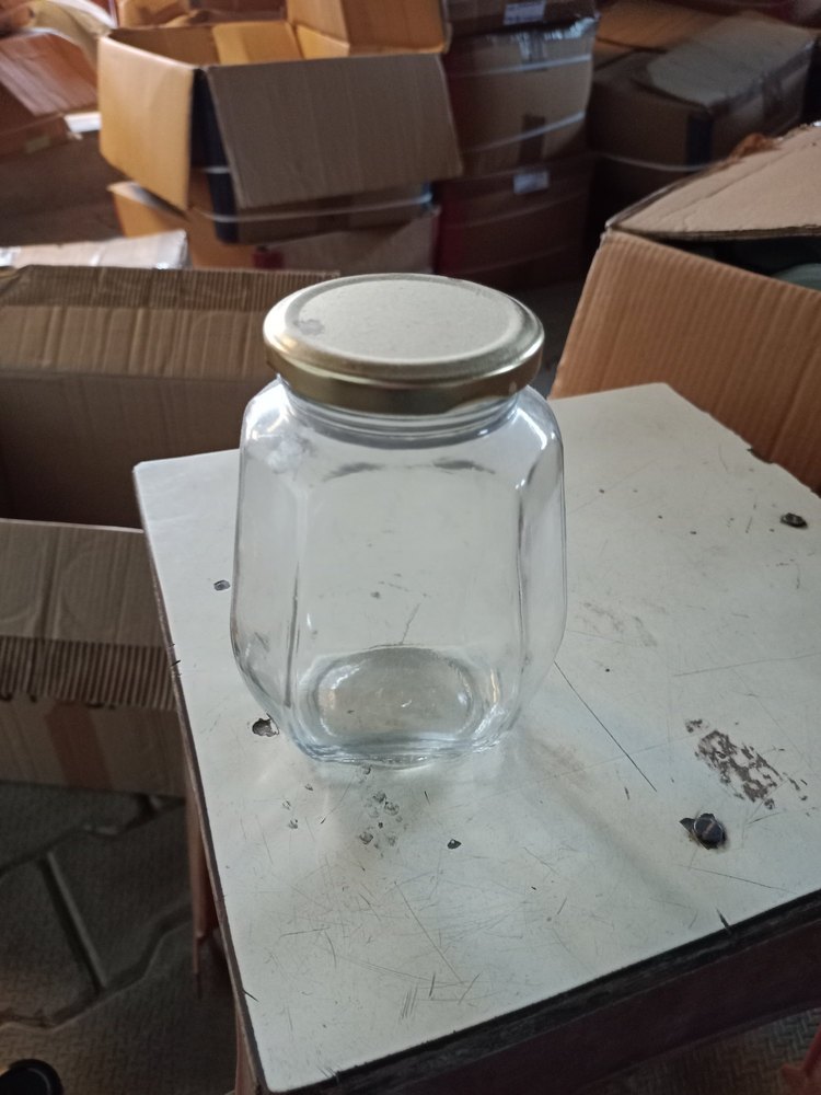 750 Ml Octagonal Glass Jar