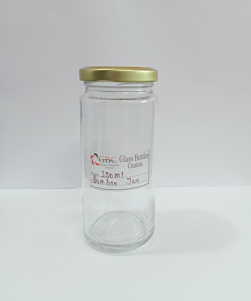 Transparent Round 250ml Bamboo (honey) Jar, For Packaging, Capacity: 250gm
