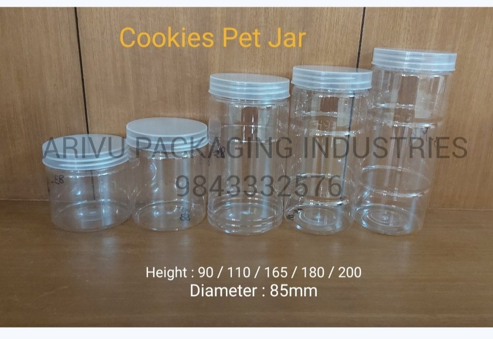 Transparent Jaggery Packing Jar, Capacity: 1000 ml, Size: Round