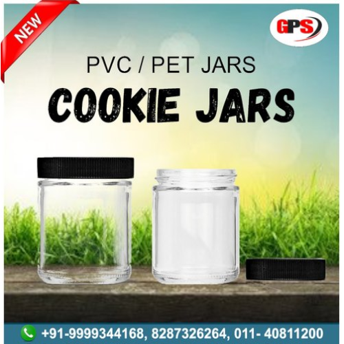 GPS PET, PVC Cookie Jars, Capacity: 500 g - 4 Kg