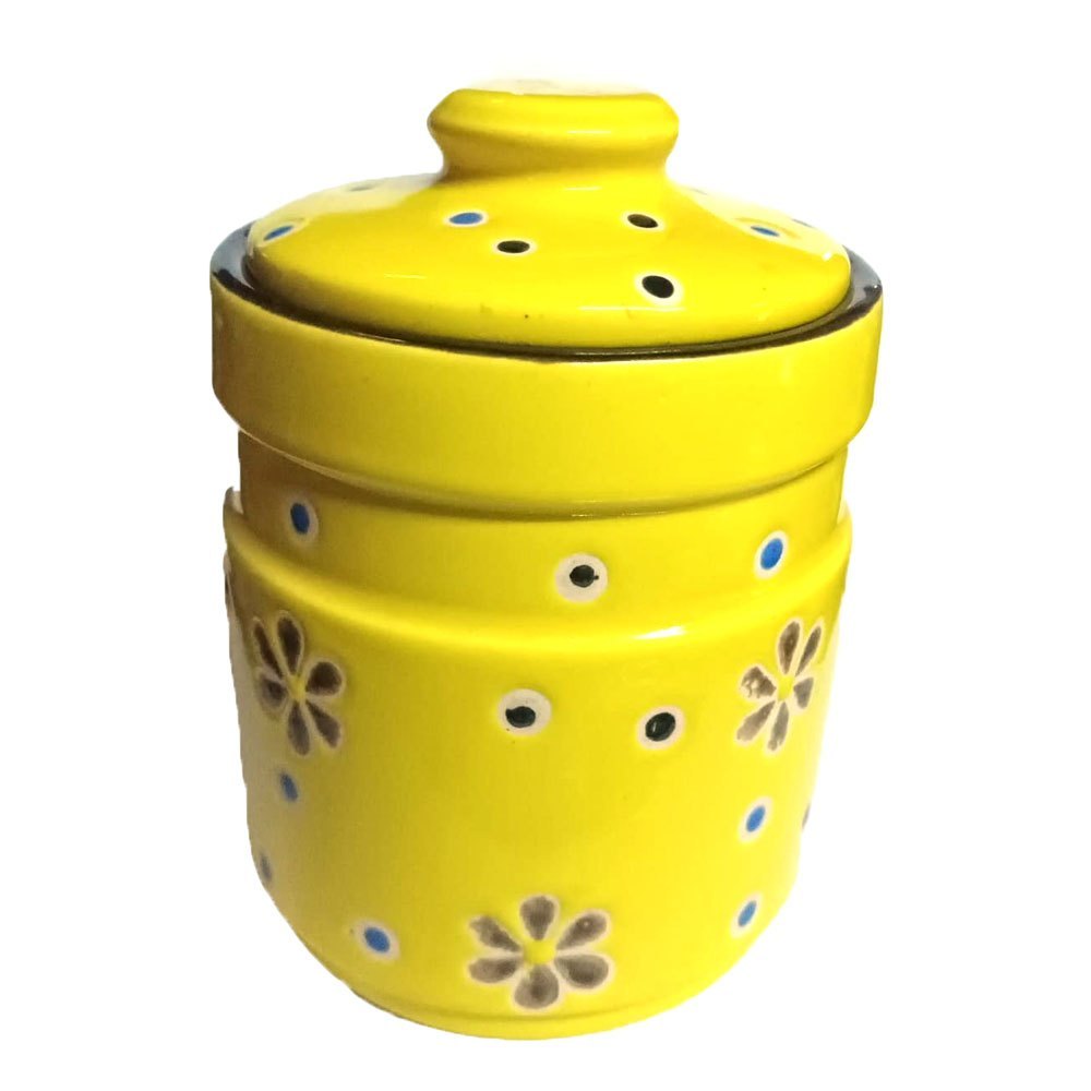Multicolor Floral Print Ceramic Jar, Units Per Pack: 1, Capacity: 900 ml