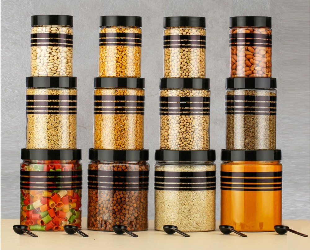Plastic Kinon Kitchen Masala Jars Sets
