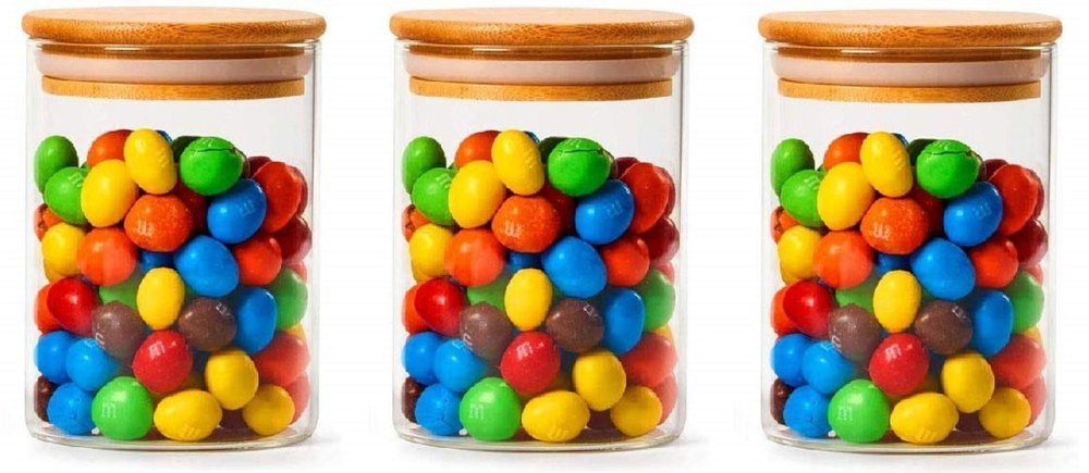 270ML Glass Candy Jar, For Food Storage