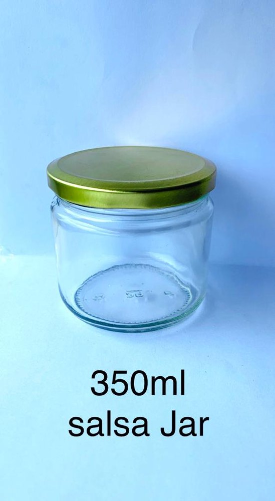 82mm Lug Neck 350 Ml Salsa Glass Jar, 356ml