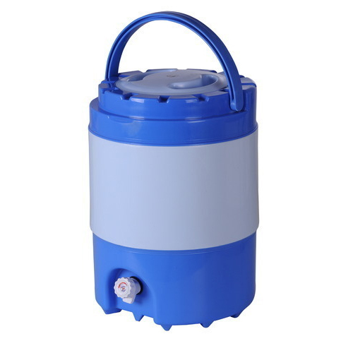 Plastic Blue And Grey Insulated Water Jug, Capacity: 18-20 Liter