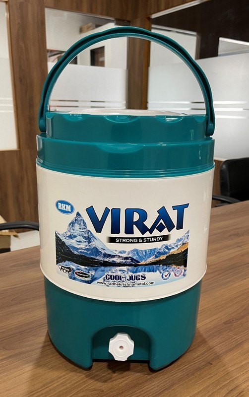 VIRAT R Green Thermoware Plastic Water Jugs, Cold Time: 24 Hours, Capacity: 18 Liters