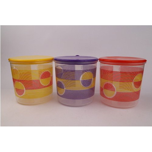 Round Polypropylene Ikon Plastics Container, For Kitchen Storage, Capacity: 1 Ltr