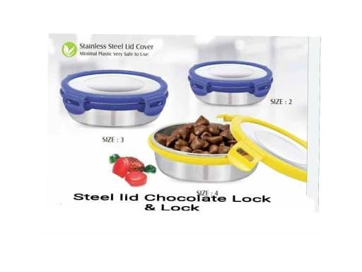 Steelo Chocolate Stainless Steel Container (SIze 2 TO 4