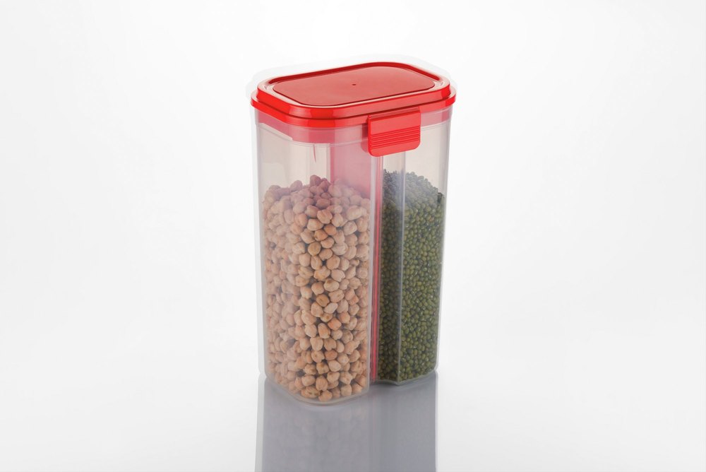 rectengle T Slot kkart plastic 2 section 2000ml, For Storage Container