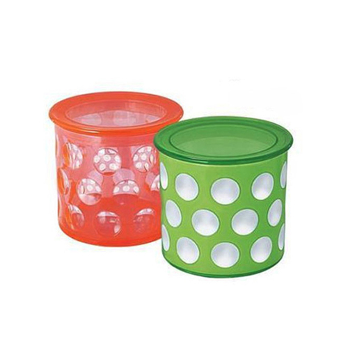 Seleno Plastic Red, Green Plastic Container, Capacity: 1-3 Litre