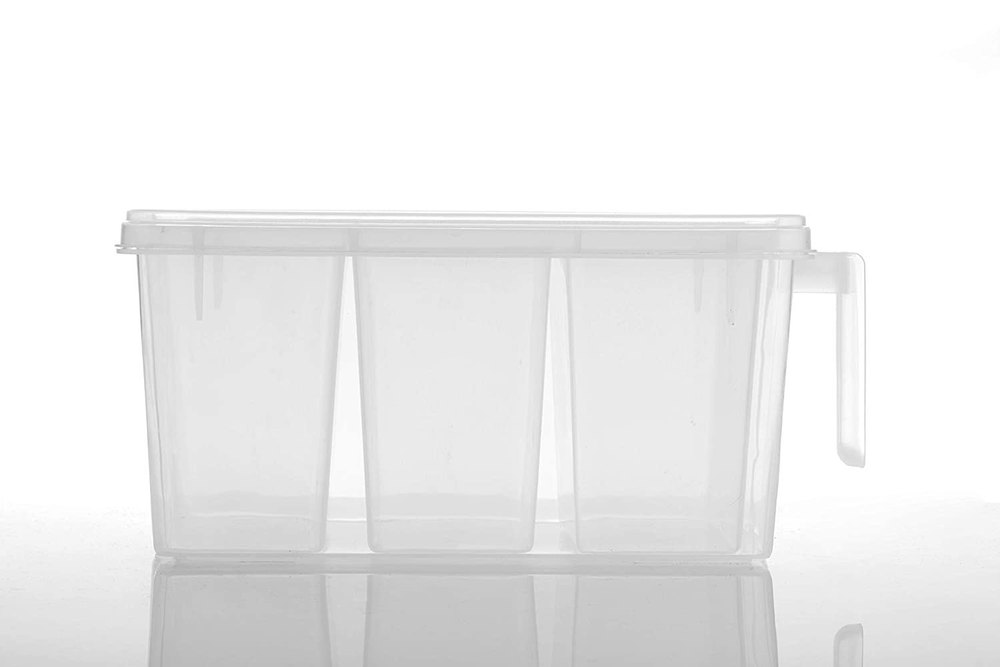 Transparent Rectangular Plastic Food Container For Refrigerator