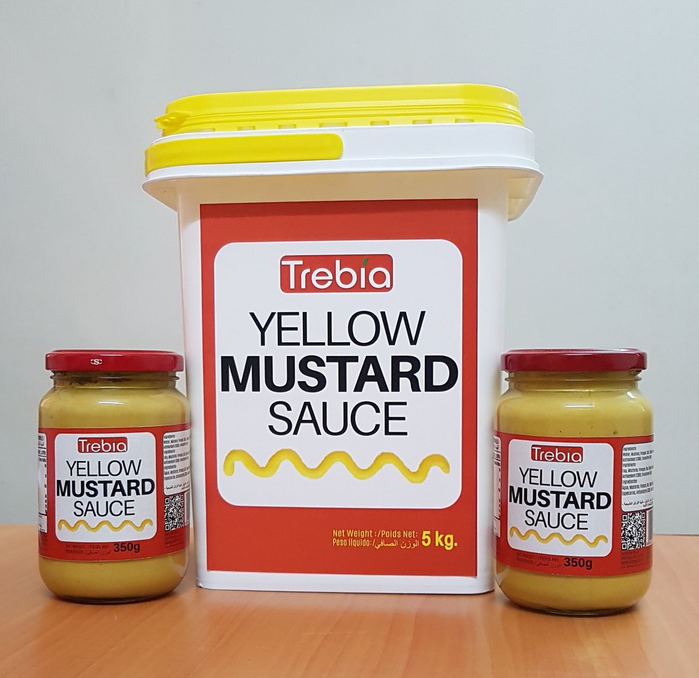 Trebia Mustard Sauce, 6 Months, 1 Kg, 300 Gms. Glass Bottles
