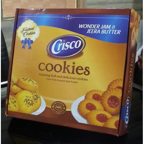 Cardboard Multicolour Rectangular Cookies Gift Packaging Box