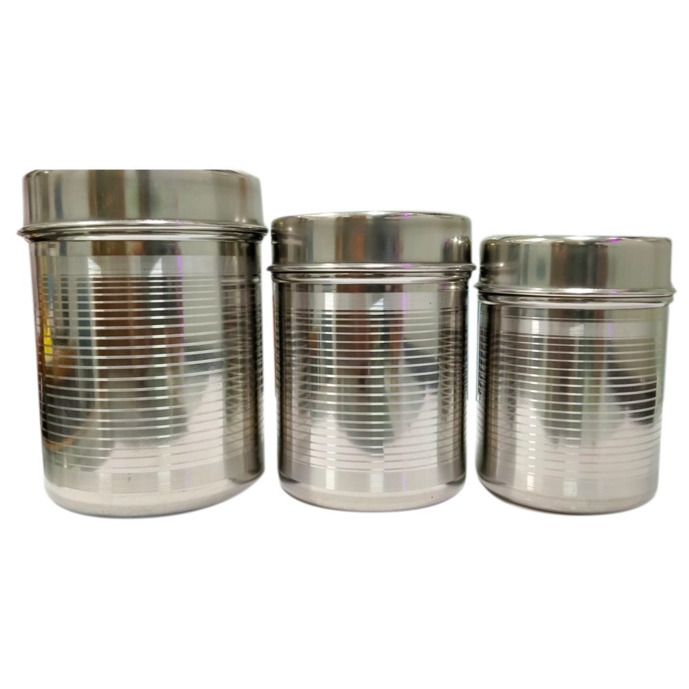 Sumo Stainless Steel Round Bidding Dabba Set, Material Grade: J5