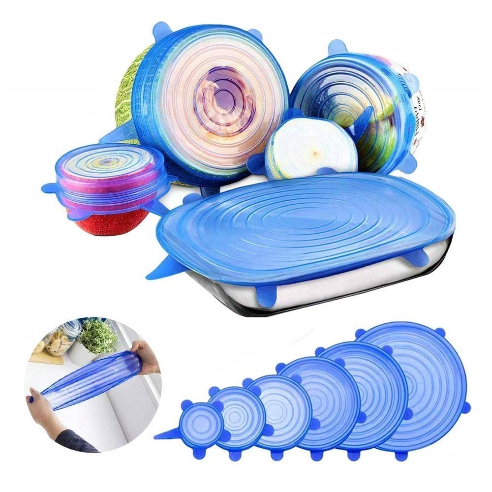Shree Hans Creation Microwave Safe Silicone Stretch Lids Reuseable Flexible Covers