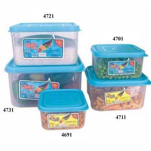 Square Plastic Microwave Food Saver Container