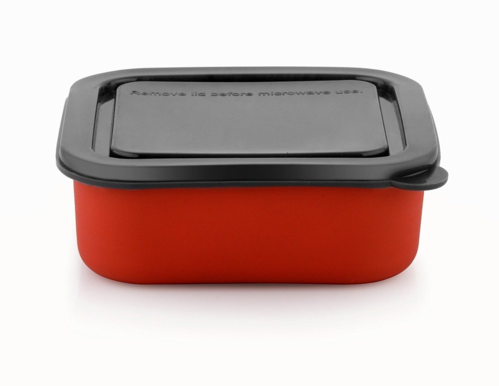 Plastic Microwave Safe Inner Steel Square Tiffin