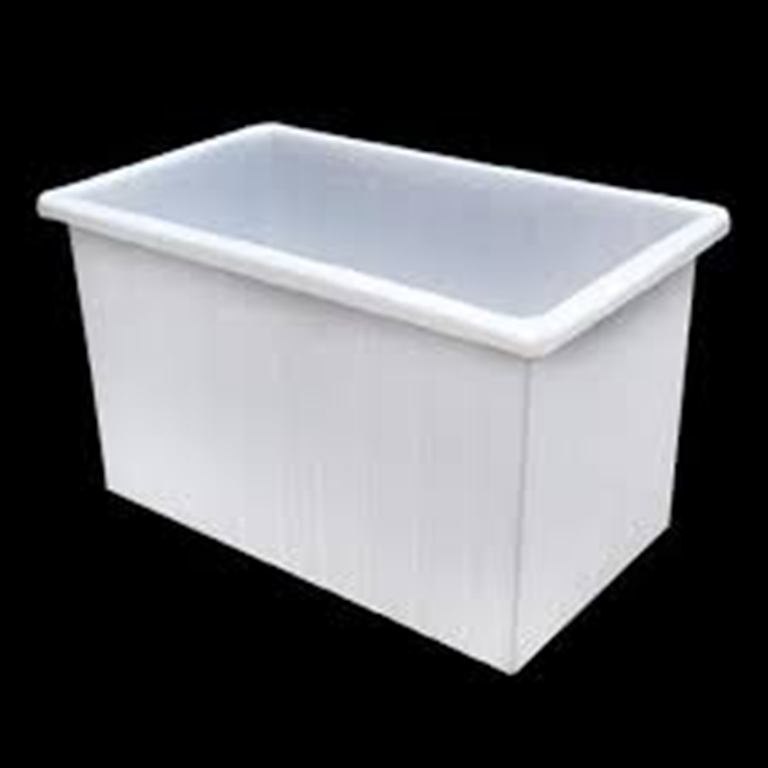 Natural White Rectangular Nilkamal Garment Container 650 Lit ( Processing Trolley)