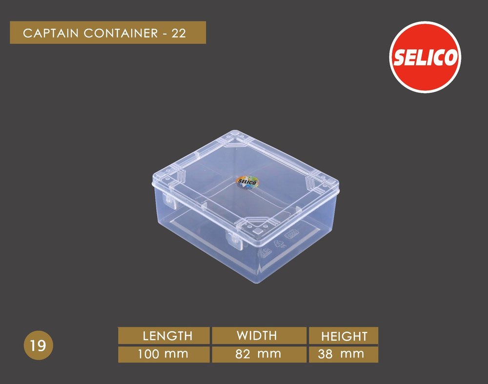 Selico Edible Commander 22 Plastic Box, For Pharmaceutical
