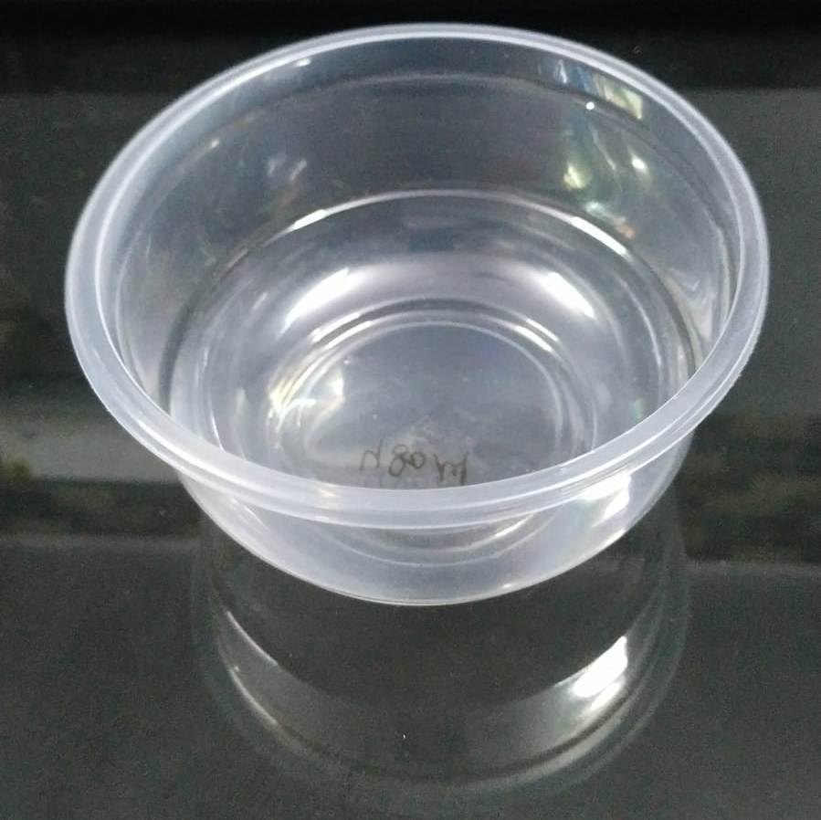 Glossy Transparent Round Container, Capacity: 480ml, Size: 123mm