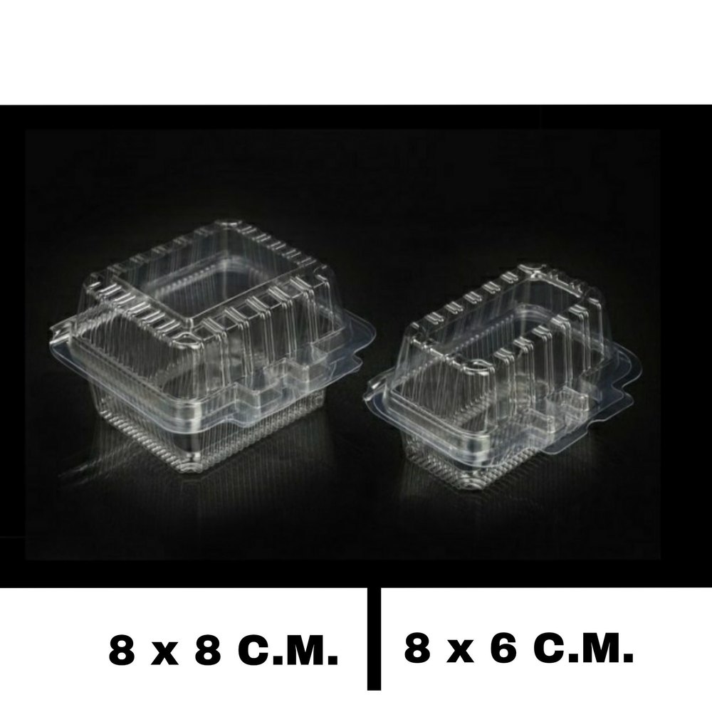 PET Edible & Non-Edible Hinged Pan Vati Container, For Food