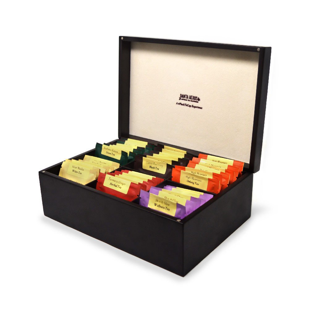 6 Treasure wooden Tea Chest/ Corporate Gift Box