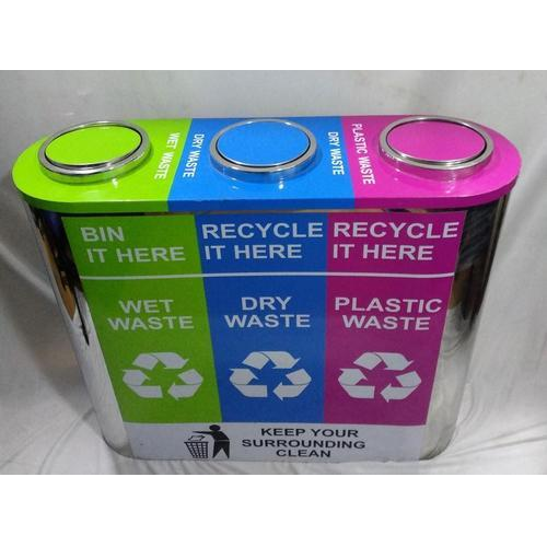 Stainless Steel Trio Bin