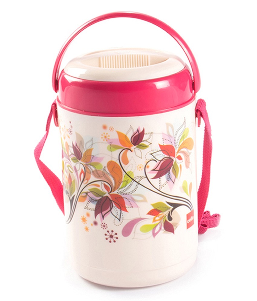 Gee Enterprise Pink And White Cello Ranger Insulated Tiffin, Capacity: 250 Ml Each, 3