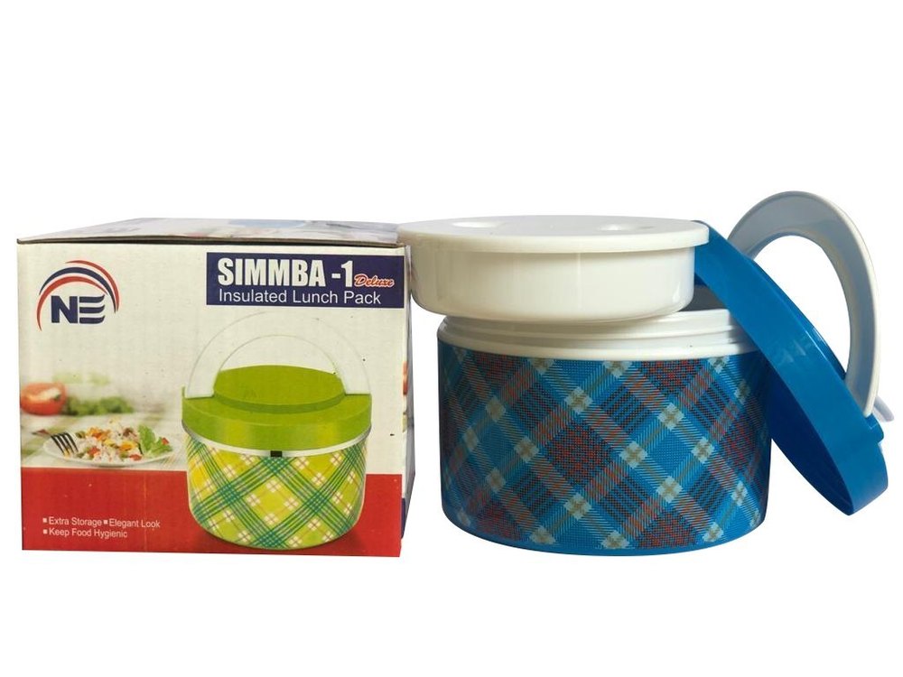 Plastic NE Deluxe Insulated Lunch Box, Capacity: 300 Ml