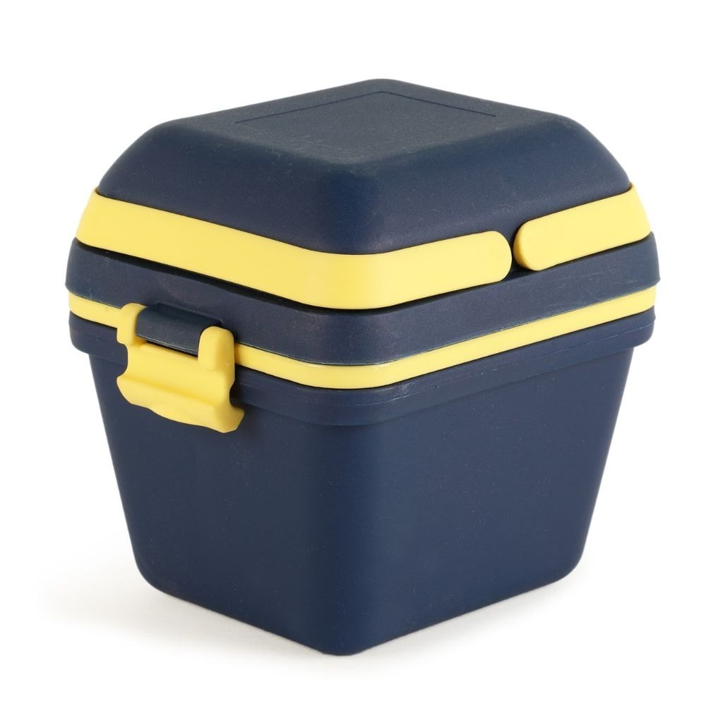 Black Plastic Lunch Box, For School, Capacity: 300 ml