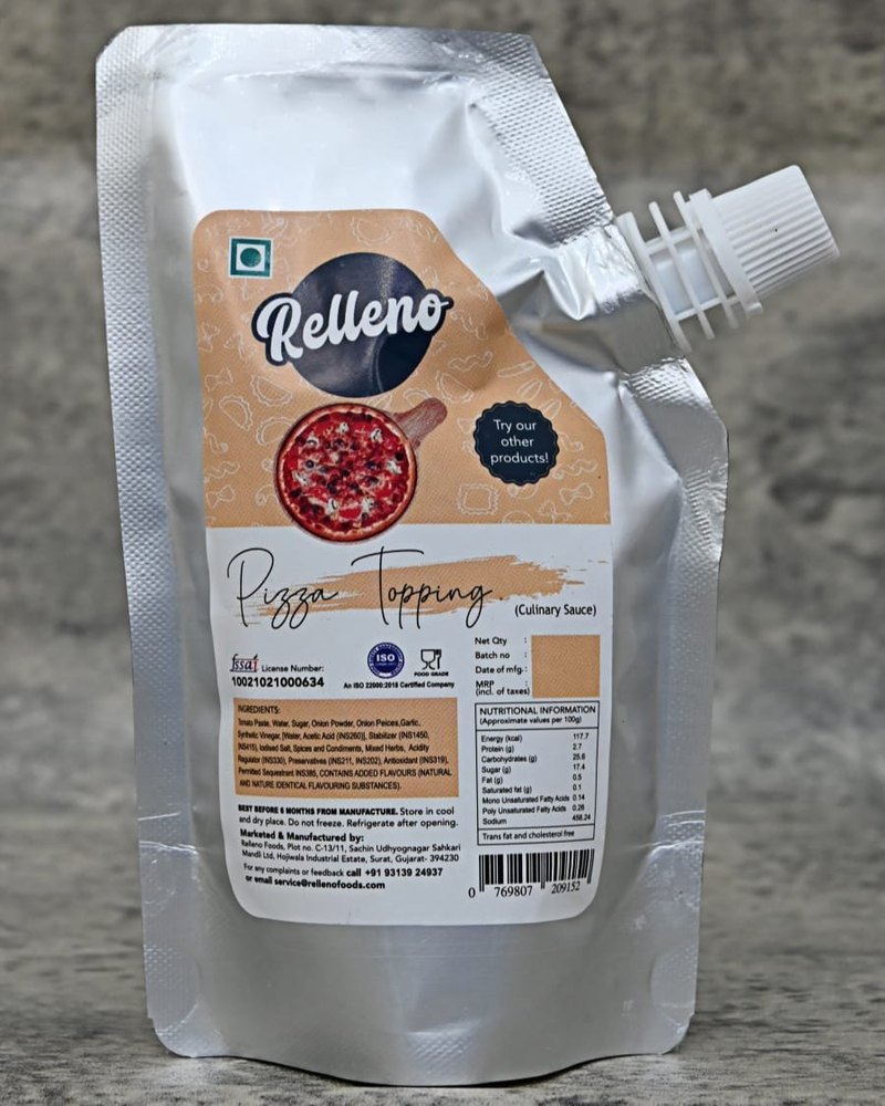 Relleno Pizza Pasta Sauce, Packaging Type: Pouch, Packaging Size: 200 Gram