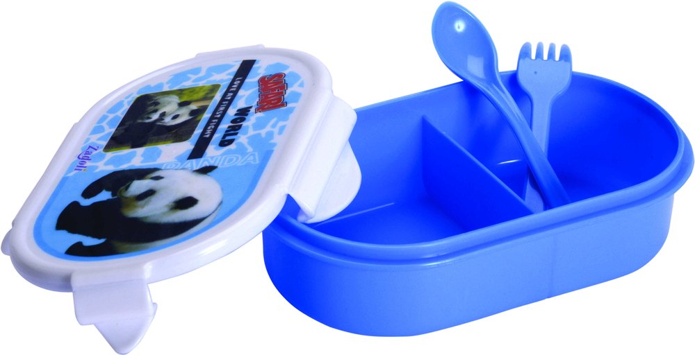 Zadoli Blue Plastic Airtight Lunch Box, Capacity: 300 ml