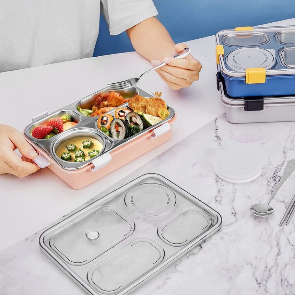 Stainless Steel Tokyo Buffet Lunch Box, For Office, Size: Regular