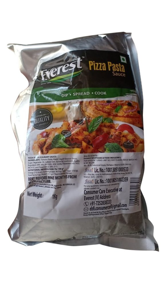 Paste Everest Pizza Pasta Sauce, Packaging Type: Packet, Packaging Size: 1kg