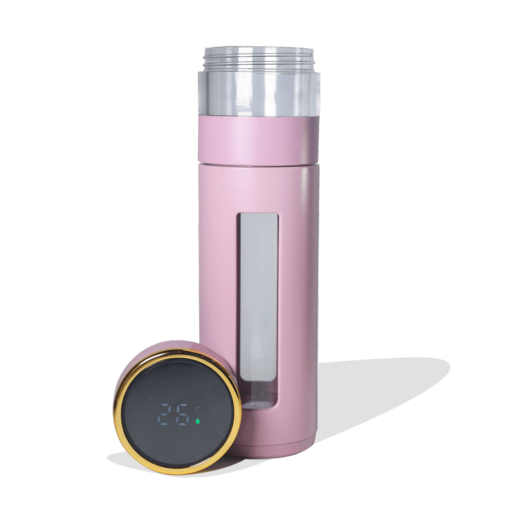Okayti Lavender Tea Bottle - Tea Vacuum Flask with LED temperature Display, For Home, Office, Capacity: 250ML
