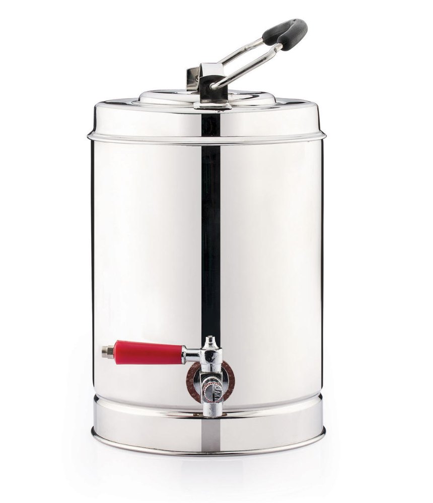 Silver Steel Tea Urn Insulated, Capacity: 10-15 Ltr