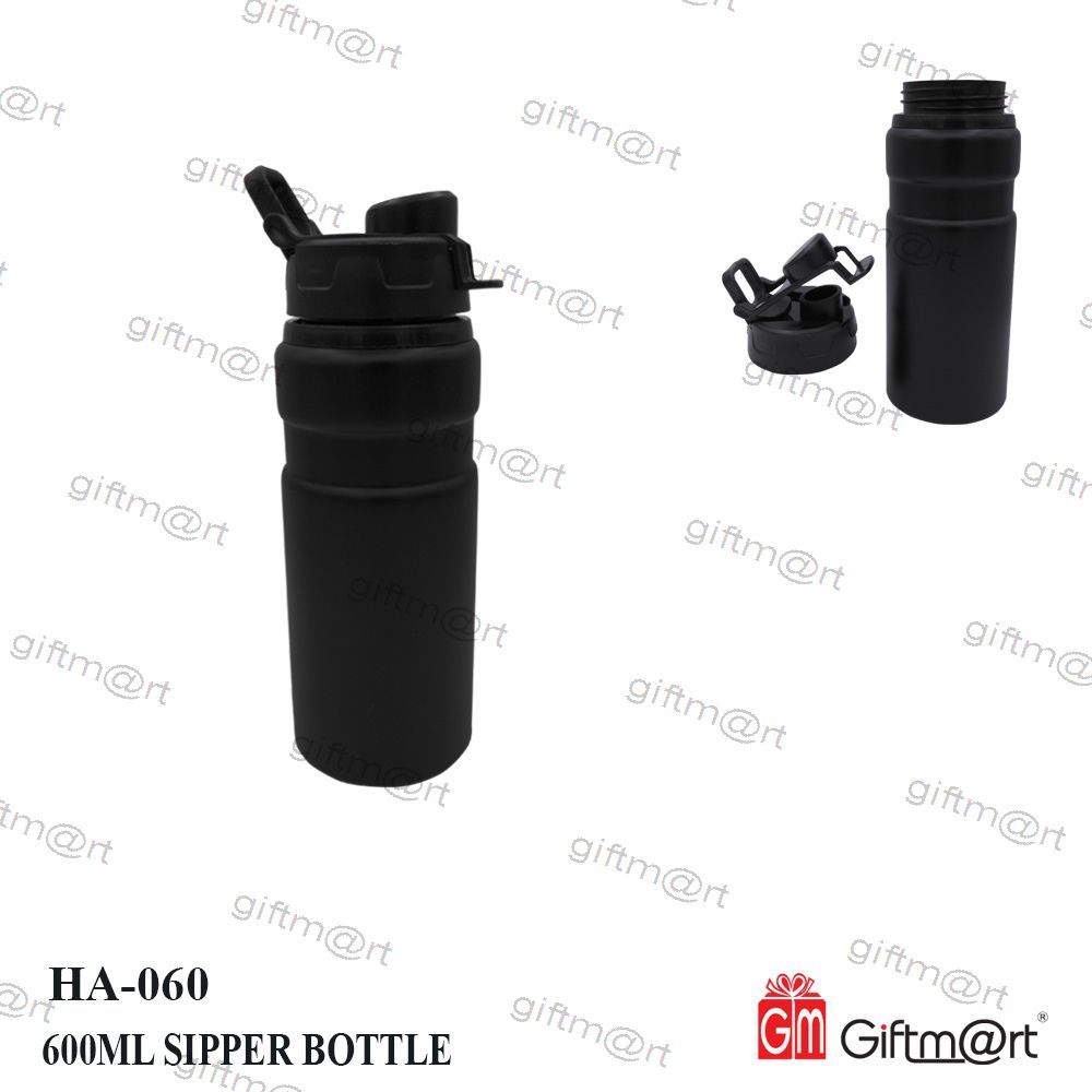 Giftmart Black 600 Ml Sipper Bottle, For Gym