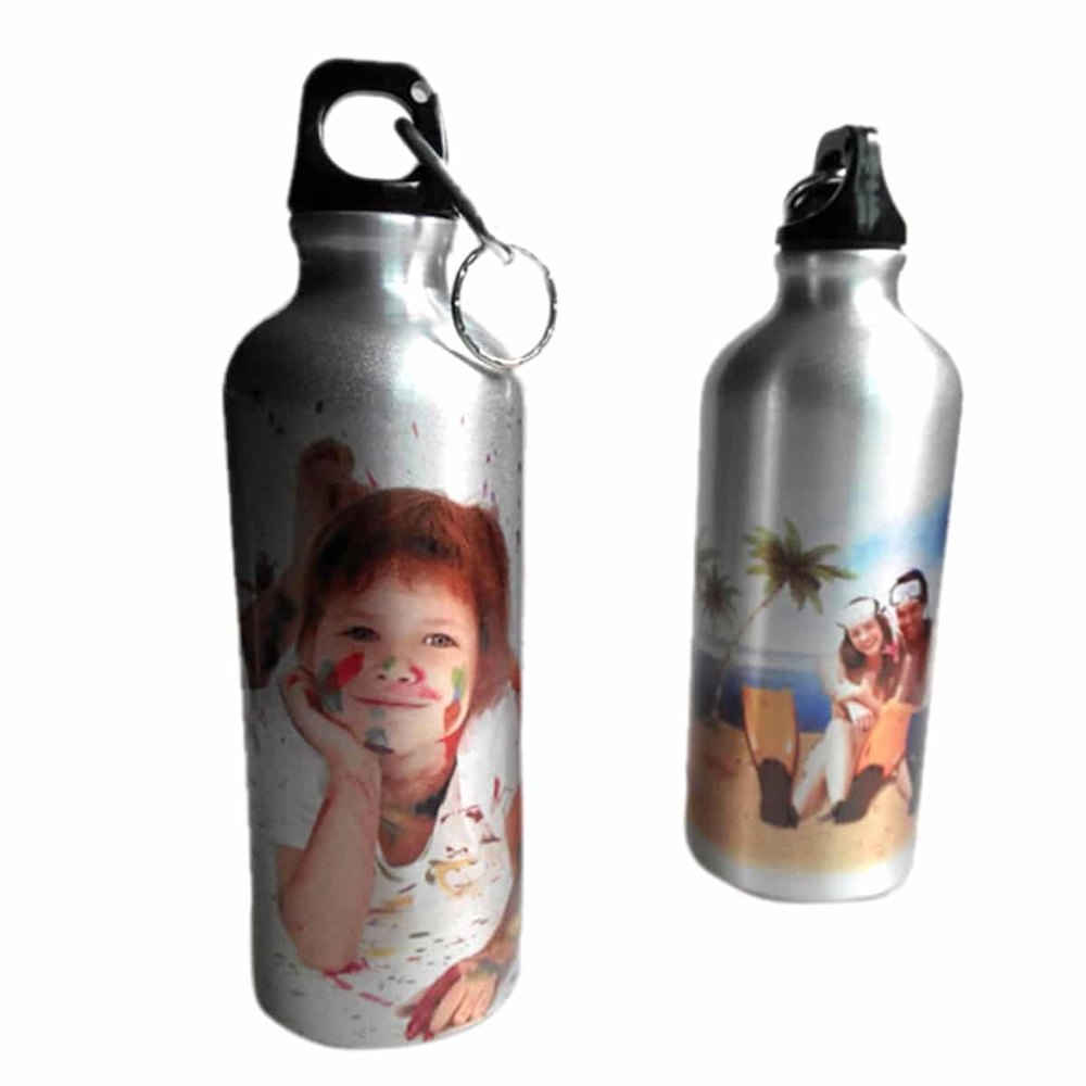 Aluminium Mulicolor Silver Sipper Bottle, For Office, Round