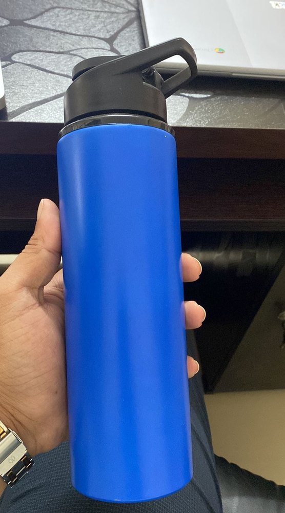 SHANTI 202/J/5 S.S.SIPPER WATER BOTTLE 750 ML WITH BLUE COLOUR COATING (MATT), Sipper Cap