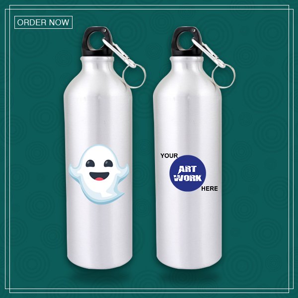 ApparelTech 750ml Aluminium Sippers Bottle, Light, Round