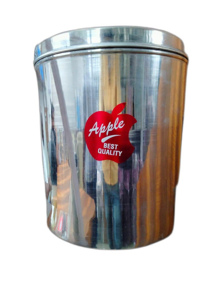 3 Cylindrical Aluminium Apple Dabaa, Capacity: 5kg, Size: 19x28