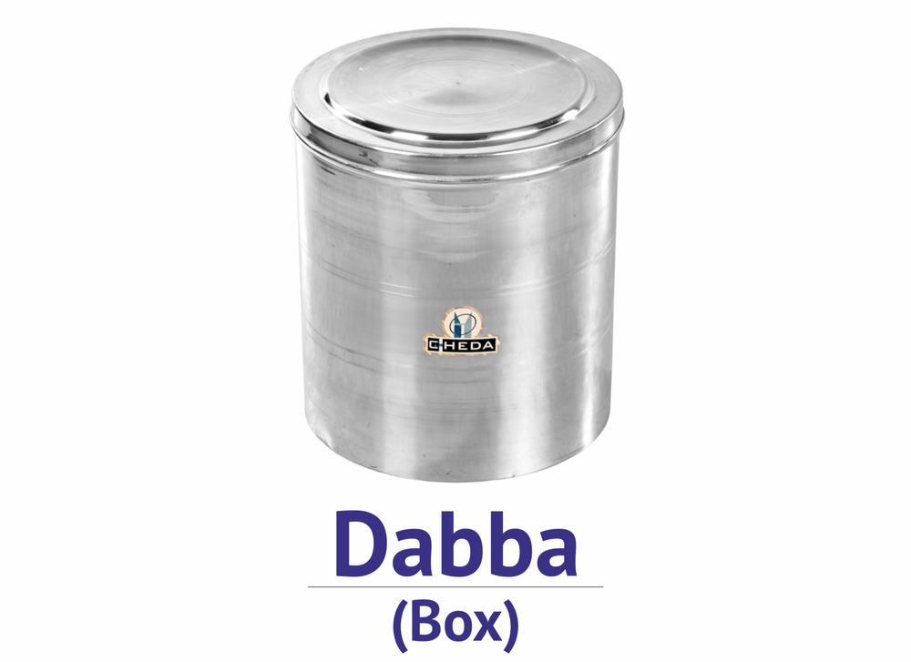Silver Cylindrical C- Heda Aluminium Dabba, Size: 10 Inch