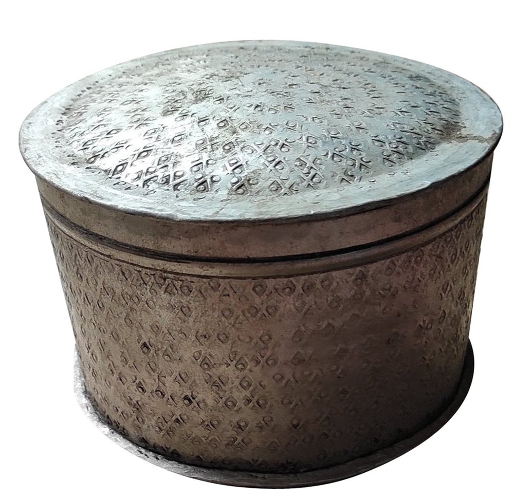 Round Hammered Aluminum box, For Home, Size: 4 Inch