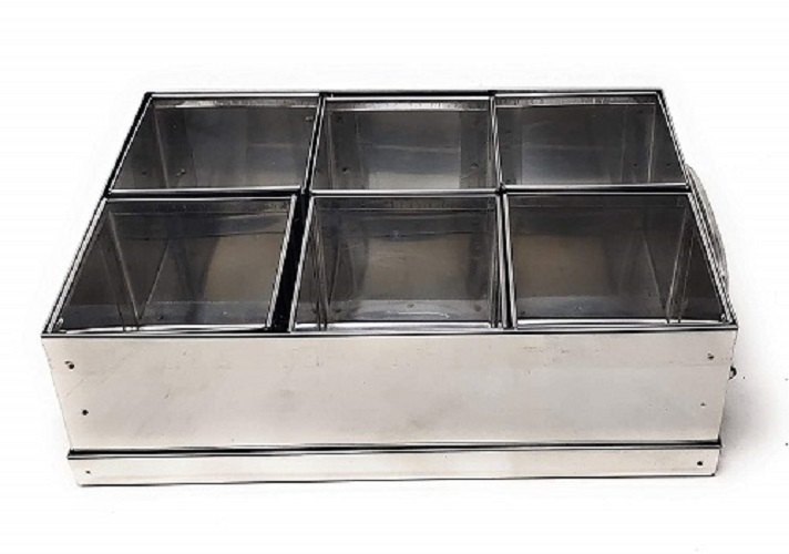Spices Box Stainless Steel Masala Dani, For Hotel/Restaurant, Capacity: Maximum