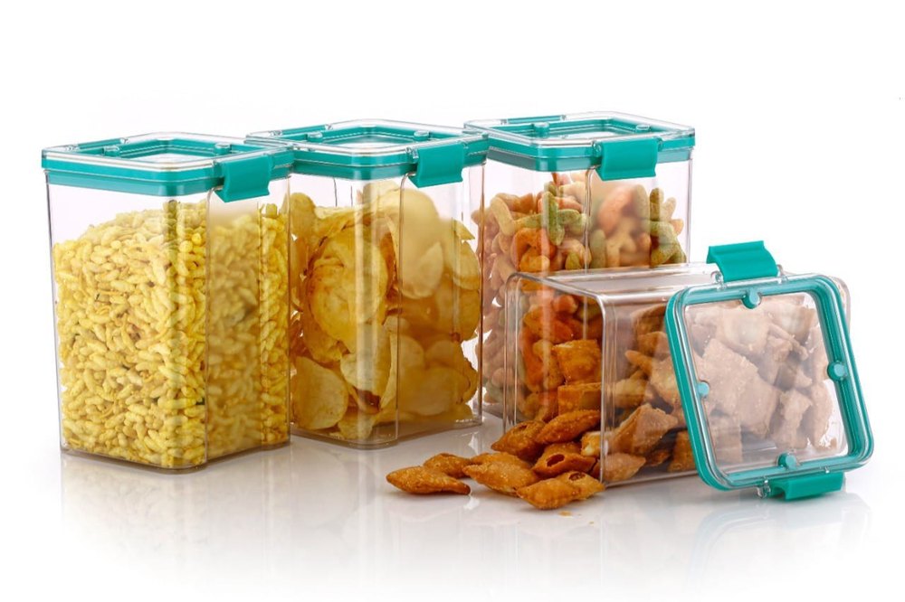 Multicolor Plastic STORE AND LOCK PULSE CONTAINER 1200 ML