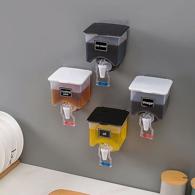 Well Stick Plastic Wall Mounted Oil Dispenser, Size: Multiple, Capacity: 1000ml